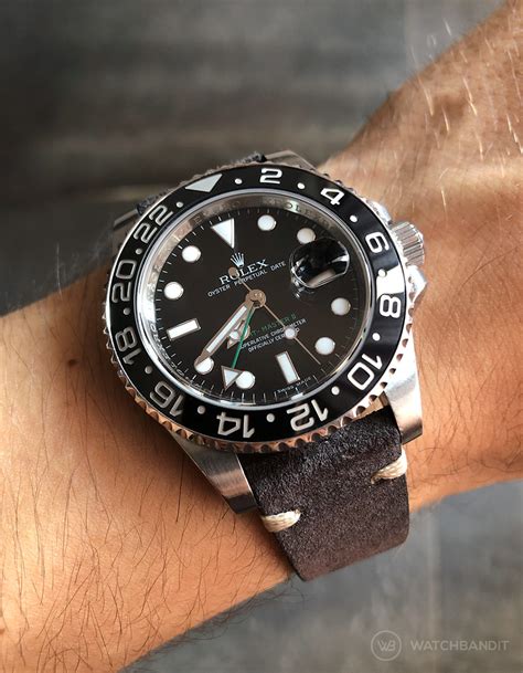 leather strap for rolex gmt master|gmt master ii 2022.